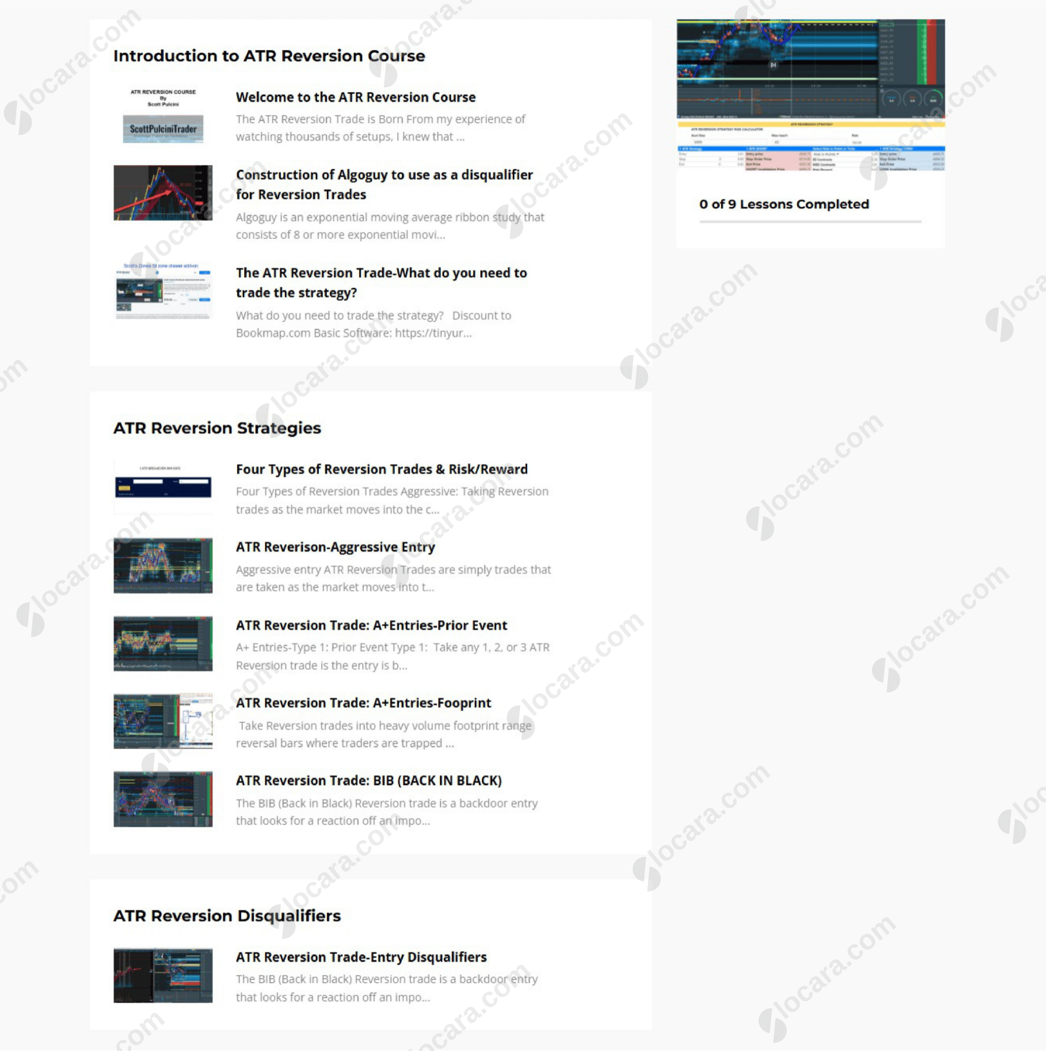 ATR Reversion Course by Scott Pulcini ATR Reversion Course by Scott Pulcini
