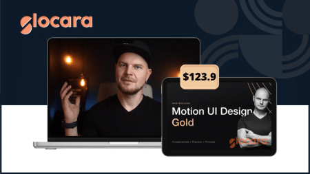 Motion UI Design Masterclass Gold Package by Alexunder Hess teaching UI animations, micro-interactions, and prototype workflows.