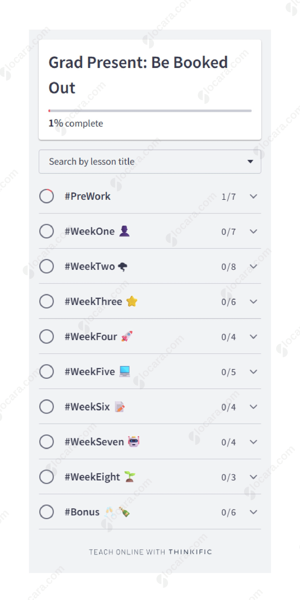 Grad Present: Be Booked Out by Halley Gray Proof Grad Present - Be Booked Out by Halley Gray