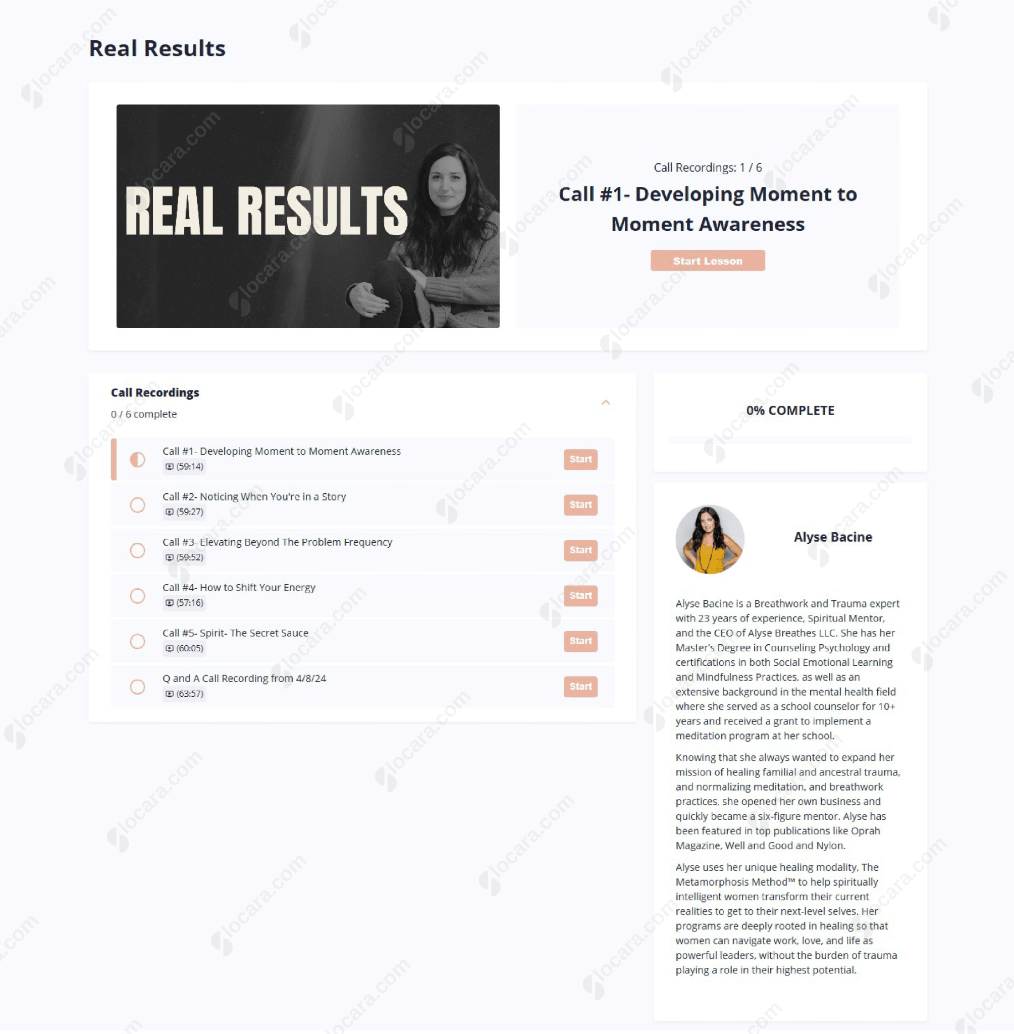 Real Results by Alyse Bacine Proof - Real Results by Alyse Bacine