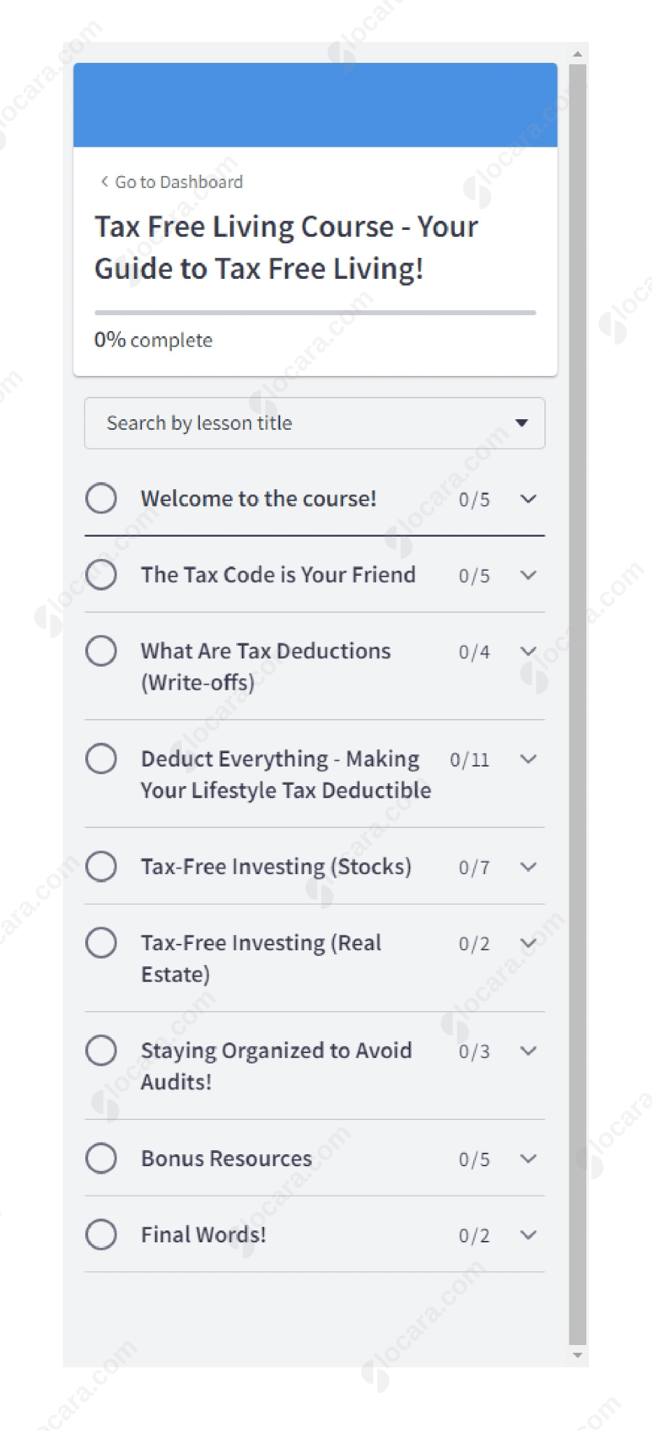 Tax-Free Living Course - Your Blueprint to Tax Free Living By Carter Cofield Proof Tax-Free Living Course by Carter Cofield