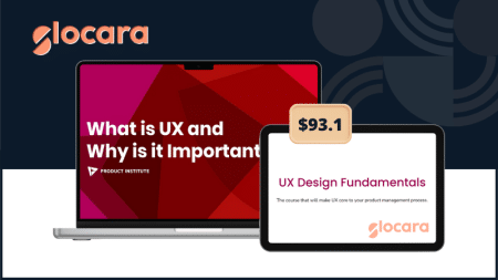 UX Design Fundamentals by Product Institute teaches product managers how to integrate UX design, user research, and usability testing into their workflow.