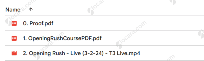 Opening Rush by Sami Abusaad Opening Rush by Sami Abusaad Proof